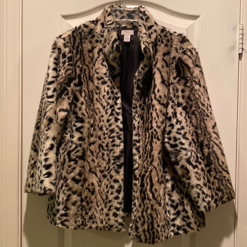 Chico’s Animal print coat
